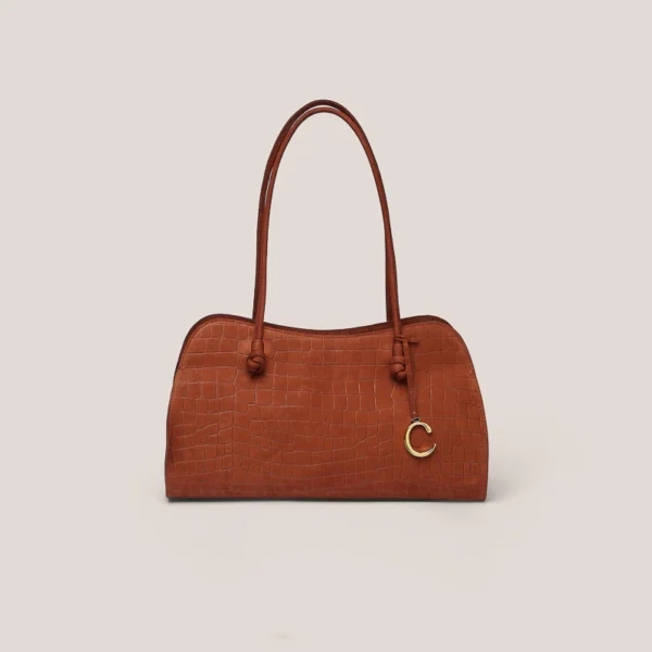 MARNIE SATCHEL BAG NUBUCK CAFE