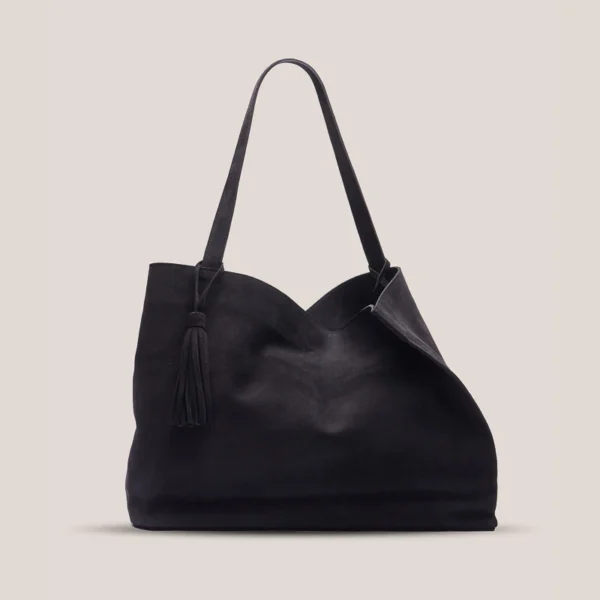 DUNE TOTE BAG SUEDE NAVY BLUE
