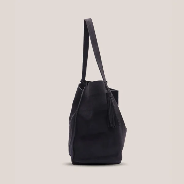 DUNE TOTE BAG SUEDE NAVY BLUE - Image 4