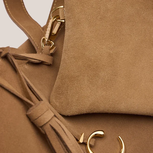 DUNE TOTE BAG SUEDE TAUPE - Image 3